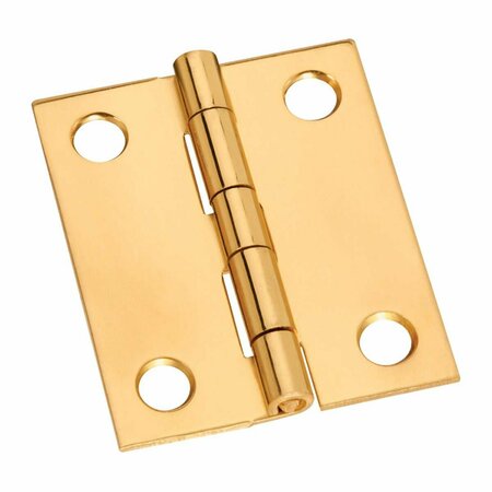 HOMECARE PRODUCTS 1.5 x 1.25 in. Solid Brass Decorative Hinge, 2PK HO3305010